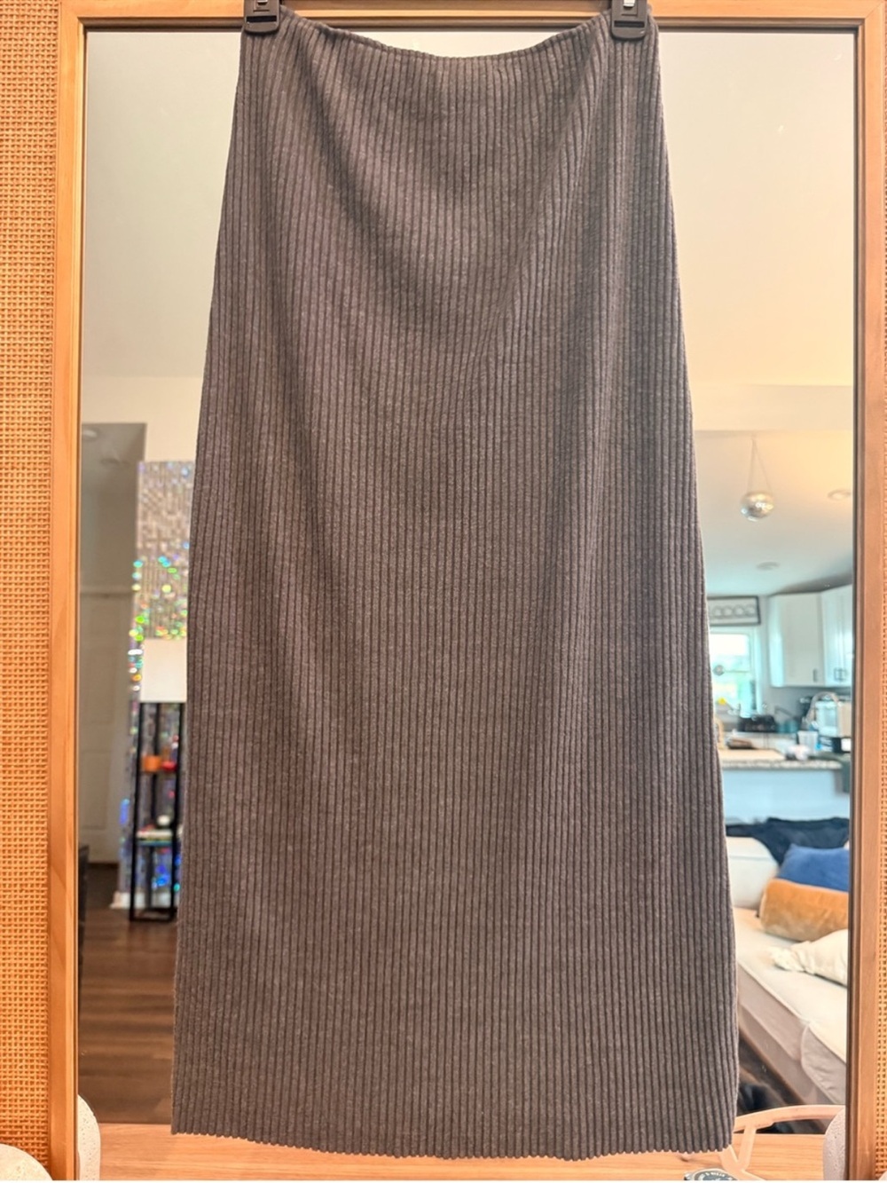 ♡ Joah Brown Luxe Knit Ribbed Maxi Skirt - Picture 8 of 11